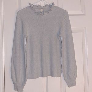 Grey knitted sweater